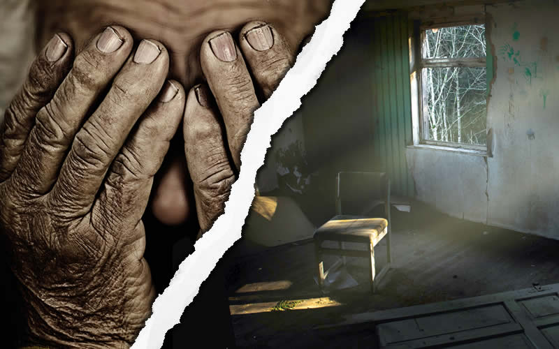 Abandoned 82 year old woman left to live in frightful conditions