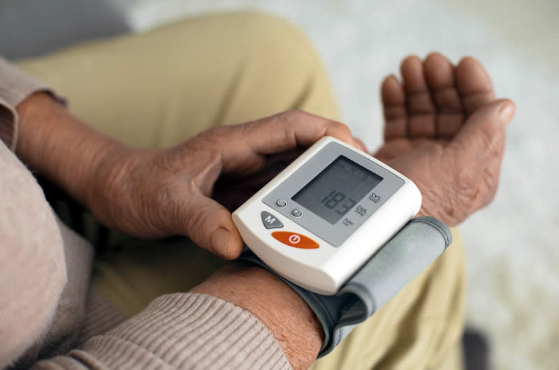 Men's health - blood pressure testing
