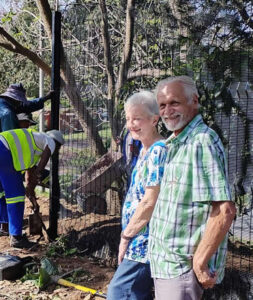 tafta park residents admire the new fencing