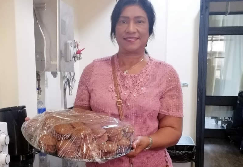 Delivering treats for elders on Mandela Day